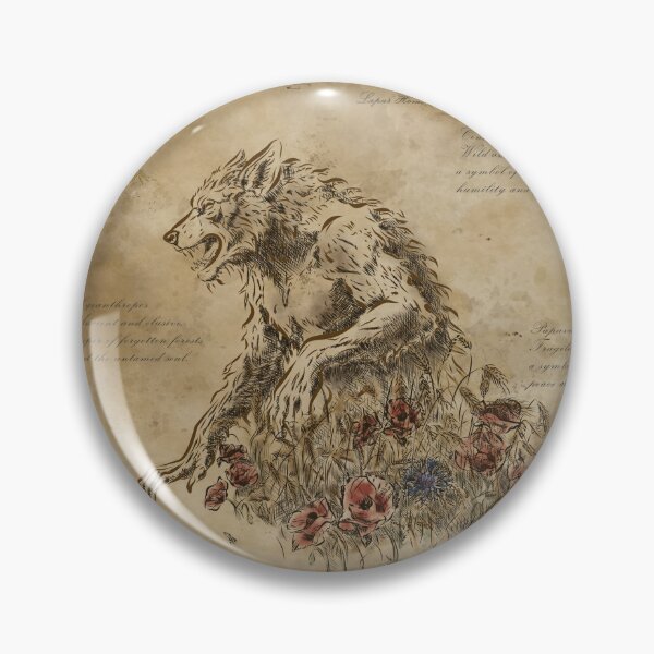 Item preview, Vintage Botanical Werewolf Illustration designed and sold by KristyUnicorn.