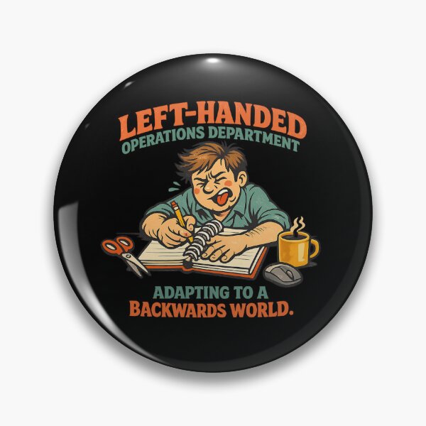Item preview, Left-Handed Operations Department – Funny Lefty Retro Humor designed and sold by Concrete Coffee Studio.