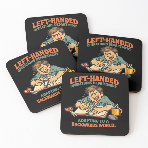 Item preview, Left-Handed Operations Department – Funny Lefty Retro Humor designed and sold by Concrete Coffee Studio.