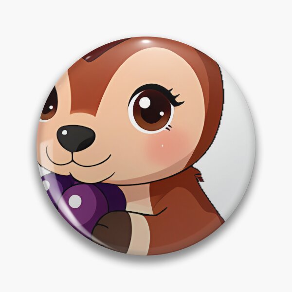 Item preview, Cute Okapi with Purple Grape designed and sold by pumsquare.