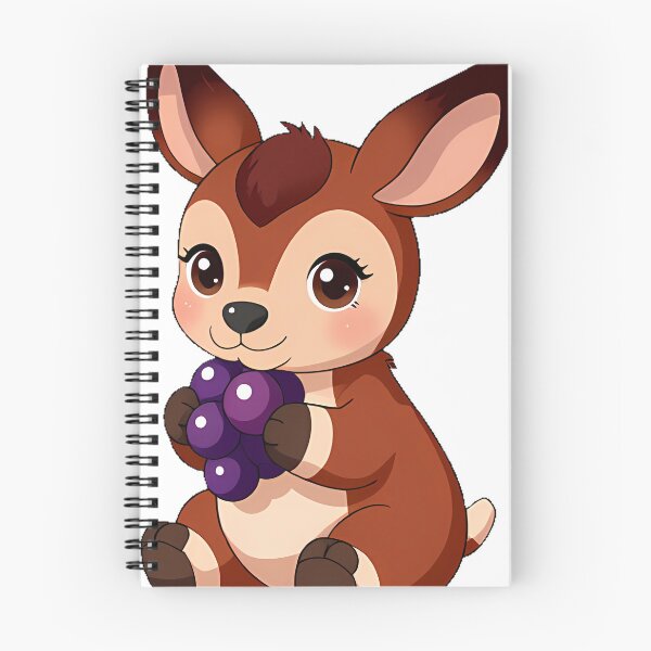 Item preview, Cute Okapi with Purple Grape designed and sold by pumsquare.