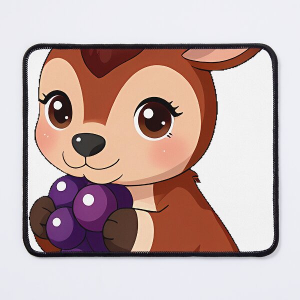Item preview, Cute Okapi with Purple Grape designed and sold by pumsquare.