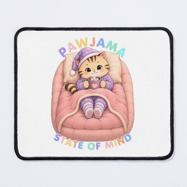 Item preview, Pawjama State of Mind | Cute Cozy Pajama Cat designed and sold by Moochie Studios.