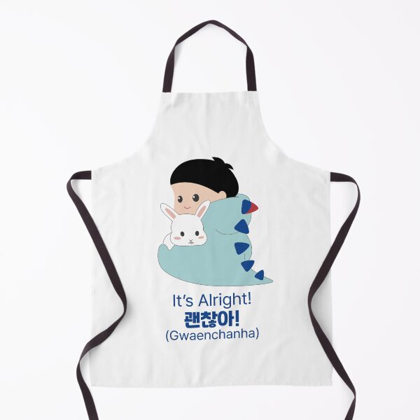 Item preview, It's Alright in Korean - 괜찮아 Gwaenchana Cute Dino designed and sold by CamiereStudio.