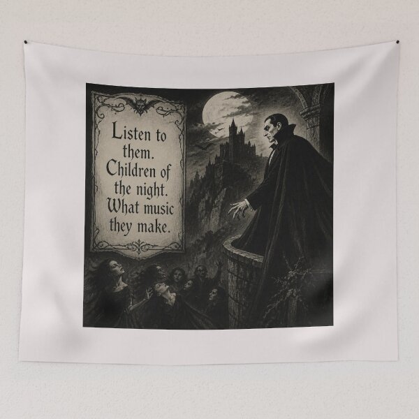 Item preview, Listen to them. Children of the night. What music they make. designed and sold by CinemaChronik.