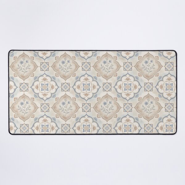 Item preview, Soft Geometric Floral Tile Pattern designed and sold by HappyOops.