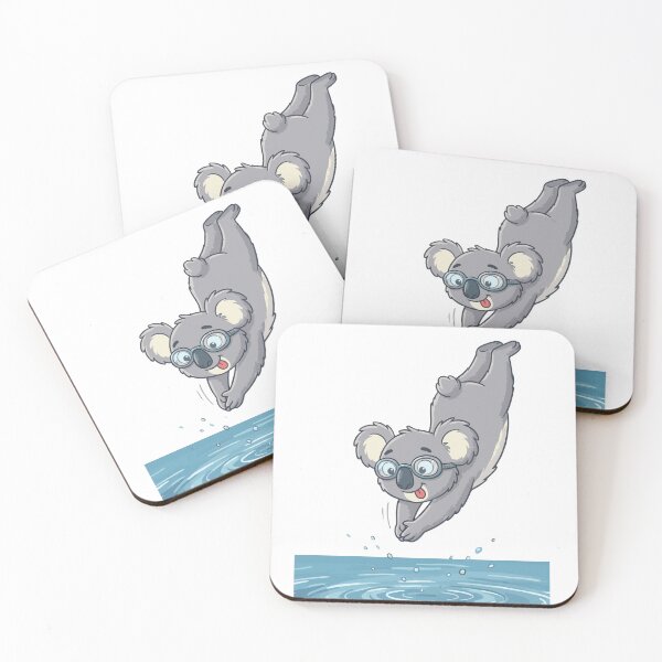Item preview, Cute koala swimming, funny sports design, Sports Gift designed and sold by BobaTeeStore.