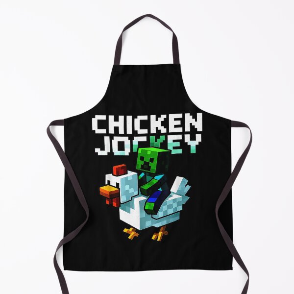 Item preview, Block Pixel Creeper Riding Chicken Art designed and sold by cpapro77.