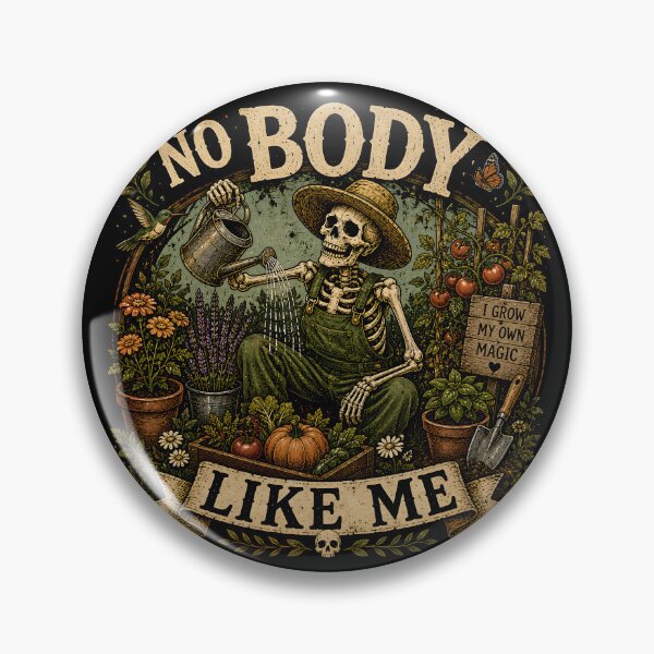 Item preview, No Body Like Me | Skeleton Gardener Funny Halloween Gardening Shirt designed and sold by KAM-KAM-STORE.