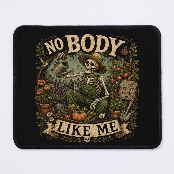 Item preview, No Body Like Me | Skeleton Gardener Funny Halloween Gardening Shirt designed and sold by KAM-KAM-STORE.