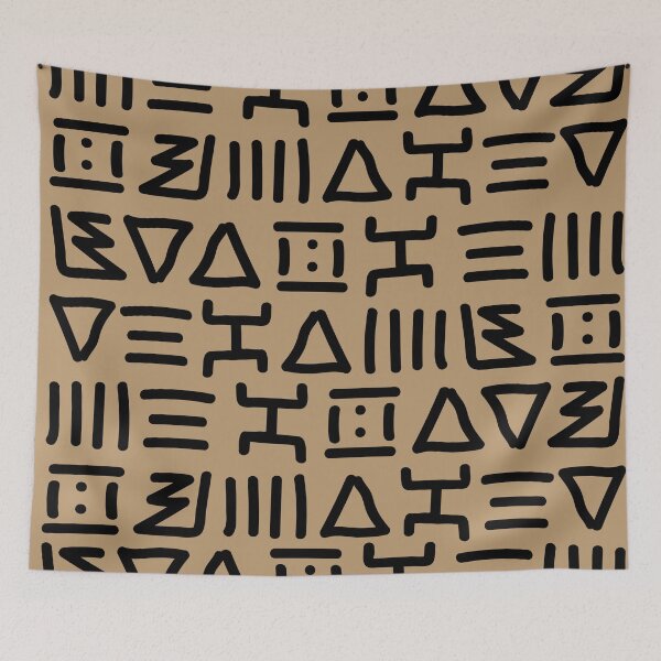 Item preview, Traditional Bogolan Pattern – African Textile Art & Ethnic Design designed and sold by Wolagno.