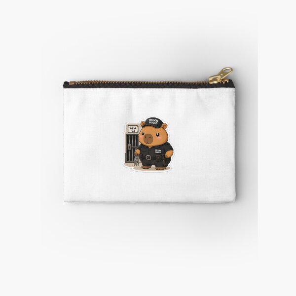 Item preview, Cute Capybara Prison Guard Sticker  designed and sold by palette fox.