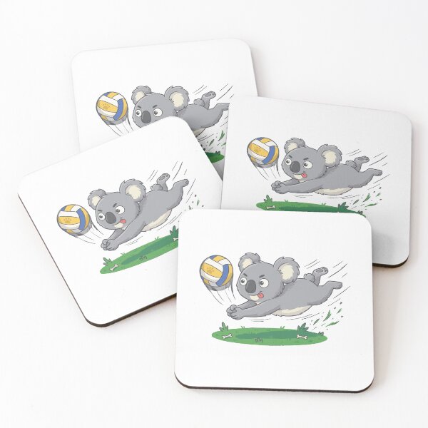Item preview, Cute koala volleyball player, funny sports design, Sports Gift designed and sold by BobaTeeStore.