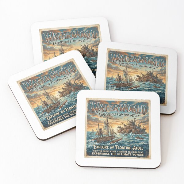 Item preview, Waterworld: Explore The Floating Atoll designed and sold by Bad-Decisions-Designs.