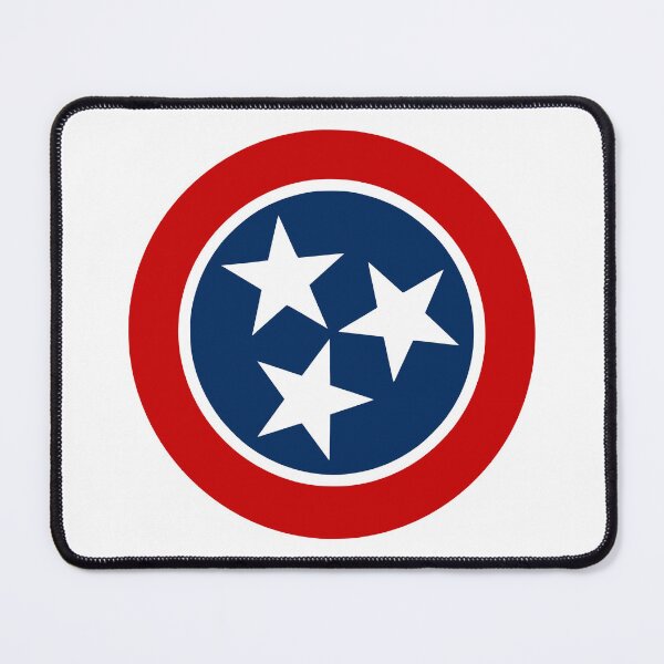 Item preview, Tennessee Tri-Star State Flag Emblem designed and sold by Imaginationbeyond.