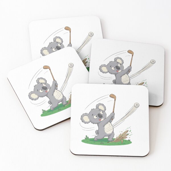 Item preview, Cute koala Golfing, funny sports design, Sports Gift designed and sold by BobaTeeStore.