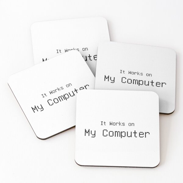 Item preview, It Works On My Computer Funny Programmer Tee designed and sold by low battery meme design.