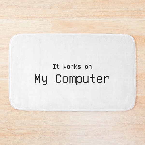 Item preview, It Works On My Computer Funny Programmer Tee designed and sold by low battery meme design.