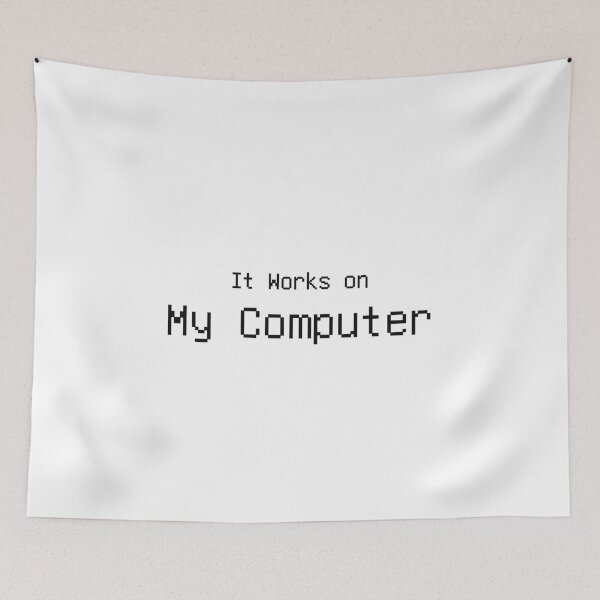 Item preview, It Works On My Computer Funny Programmer Tee designed and sold by low battery meme design.