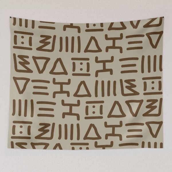 Item preview, Traditional Bogolan Pattern – African Textile Art & Ethnic Design designed and sold by Wolagno.