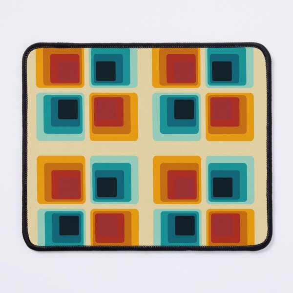 Item preview, Retro Mid-Century Square Geometric Pattern Art designed and sold by Zaya_art.