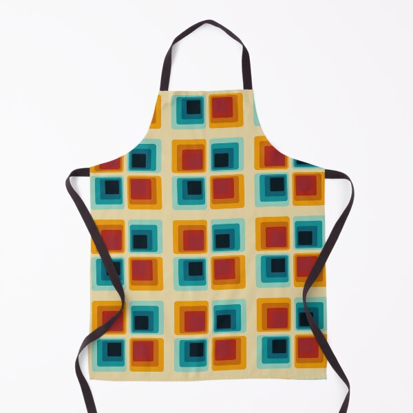 Item preview, Retro Mid-Century Square Geometric Pattern Art designed and sold by Zaya_art.