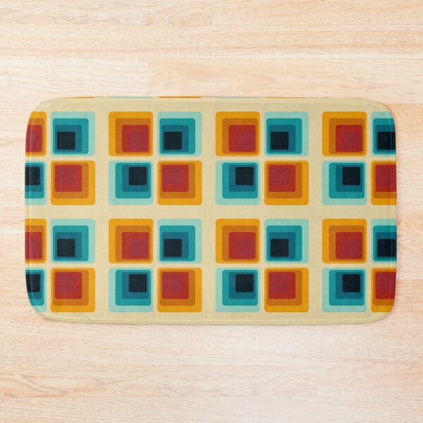 Item preview, Retro Mid-Century Square Geometric Pattern Art designed and sold by Zaya_art.