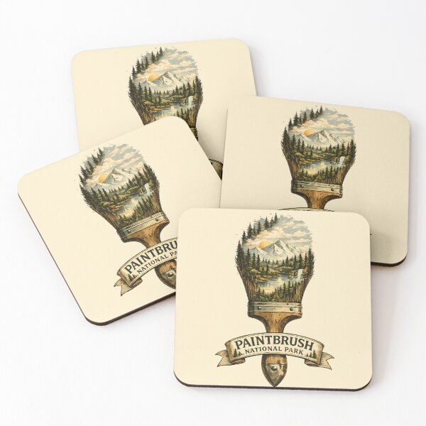 Item preview, Paintbrush National Park – Happy Little Trees designed and sold by karamram.