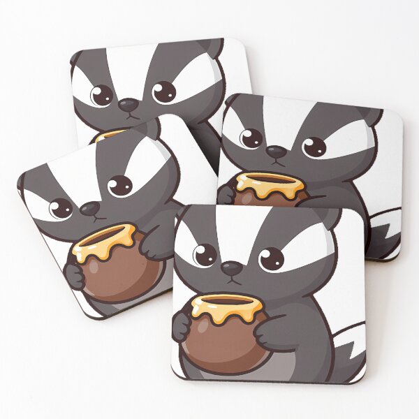 Item preview, Honey Badger with Honey Pot designed and sold by pumsquare.
