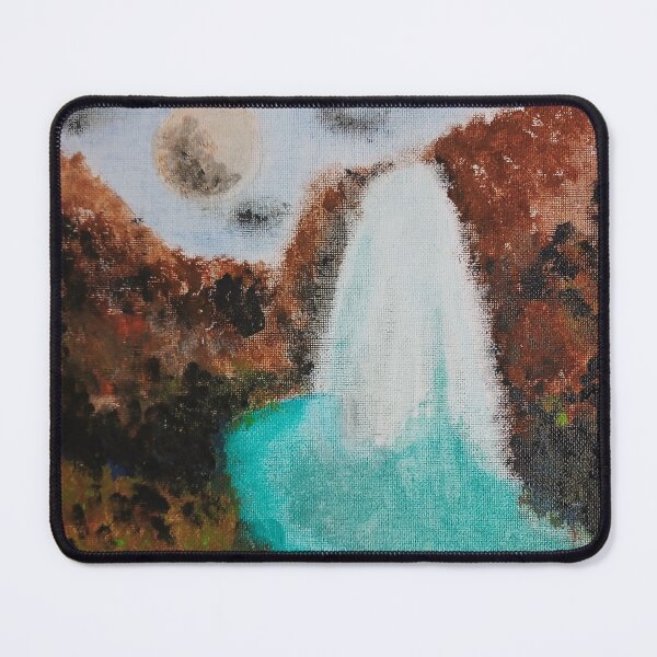 Item preview, Mountains of North America with Waterfall designed and sold by Aquamarineelle.