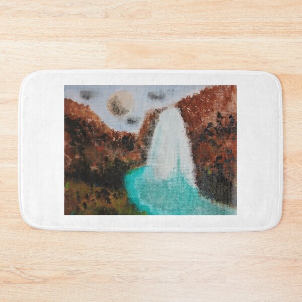 Item preview, Mountains of North America with Waterfall designed and sold by Aquamarineelle.