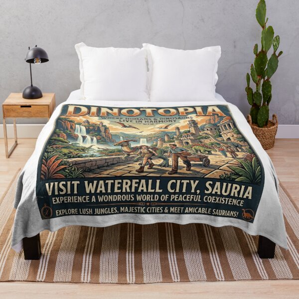 Item preview, Visit Waterfall City, Sauria designed and sold by Bad-Decisions-Designs.