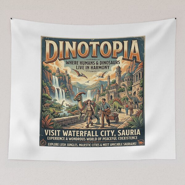 Item preview, Visit Waterfall City, Sauria designed and sold by Bad-Decisions-Designs.