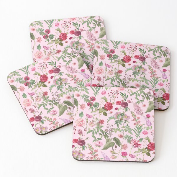 Item preview, Vintage Pink Botanical Floral Seamless Pattern designed and sold by jianina-alondra.