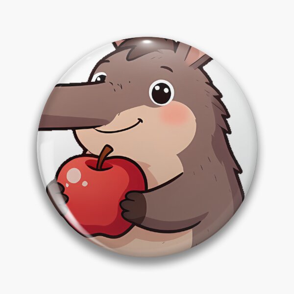 Item preview, Cute Aardvark with Red Apple designed and sold by pumsquare.