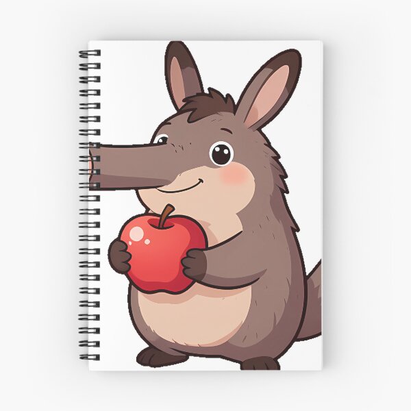 Item preview, Cute Aardvark with Red Apple designed and sold by pumsquare.