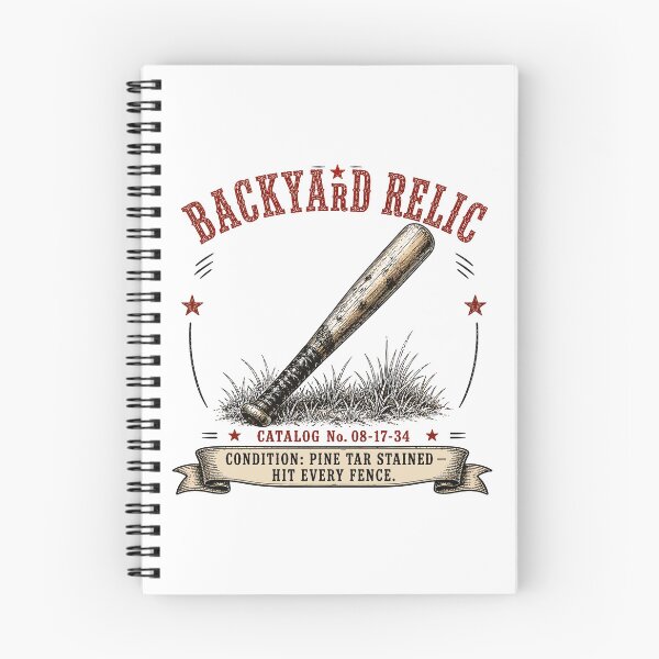 Item preview, Backyard Relic Baseball Bat | Vintage Pine Tar Stained Baseball Shirt designed and sold by Mikoff04-arts.