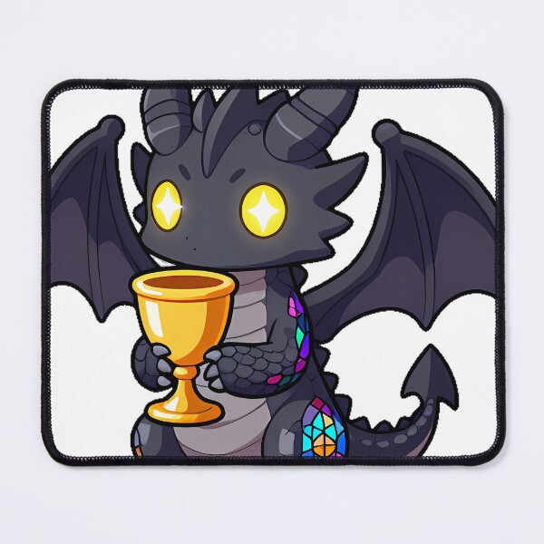 Item preview, Cathedral Dragon with Golden Chalice designed and sold by IllumeInk.
