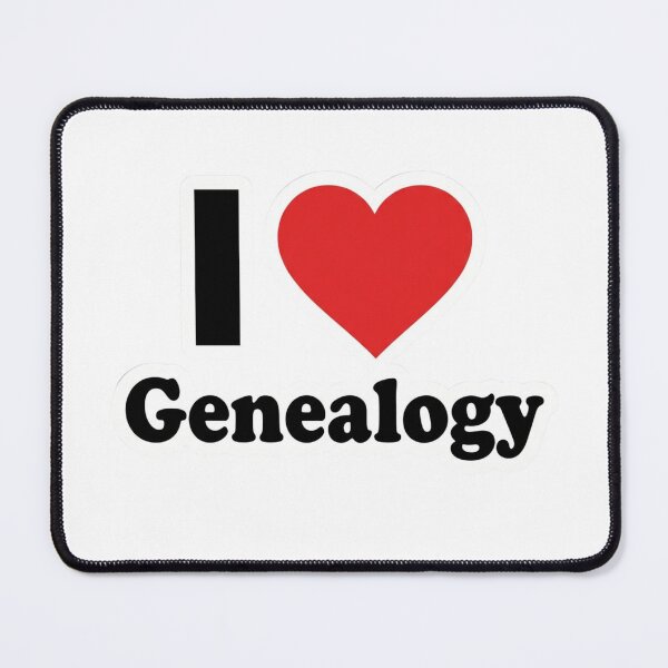 Item preview, I Love Genealogy Gift Family History Research Art Graphic Ancestry Present for Family Trees designed and sold by raedattia.