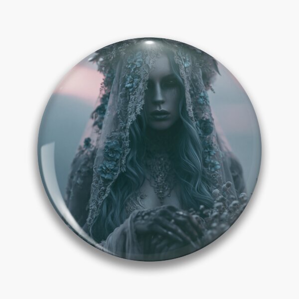 Item preview, Dark Fae Queen With Floral Crown designed and sold by NyxandVeilArt.