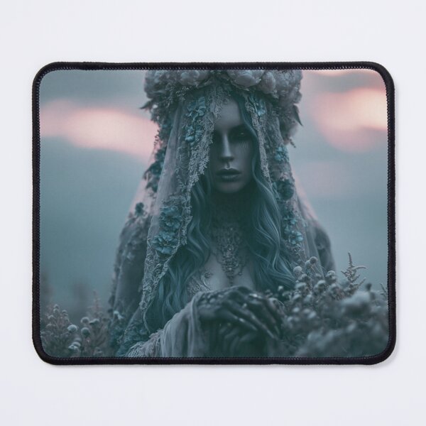 Item preview, Dark Fae Queen With Floral Crown designed and sold by NyxandVeilArt.