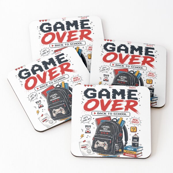 Item preview, Game Over Back To School T-Shirt – Funny Gamer Student First Day School Graphic Tee designed and sold by Artimax-Studio.