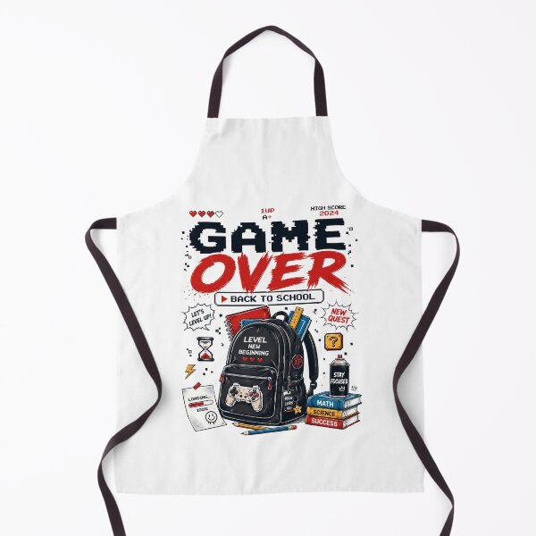Item preview, Game Over Back To School T-Shirt – Funny Gamer Student First Day School Graphic Tee designed and sold by Artimax-Studio.