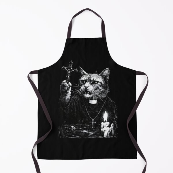 Item preview, Funny Exorcist Cat Shirt, Priest Cat Graphic Tee, Gothic Horror Cat Vintage Design, Halloween Black Cat Gift, Comfort Colors designed and sold by Phirivey.
