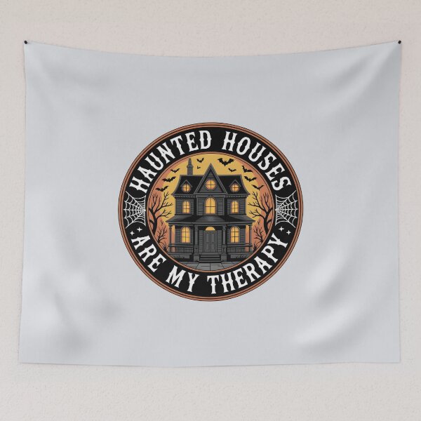 Item preview, Haunted Houses Are My Therapy – Spooky Haunted House Halloween Design designed and sold by Jollys-ArtShop.