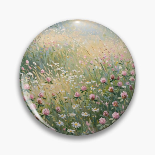 Item preview, Impressionist Monet Meadow Clover Daisies designed and sold by Late Theory.