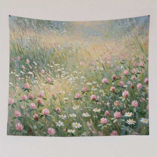 Item preview, Impressionist Monet Meadow Clover Daisies designed and sold by Late Theory.