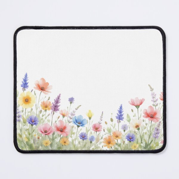 Item preview, Watercolour Wildflower Meadow Border Design designed and sold by EcologicoolShp.