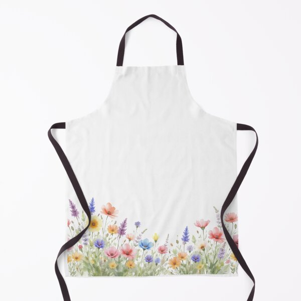 Item preview, Watercolour Wildflower Meadow Border Design designed and sold by EcologicoolShp.