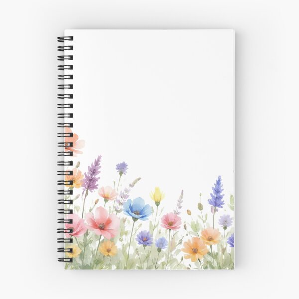 Item preview, Watercolour Wildflower Meadow Border Design designed and sold by EcologicoolShp.